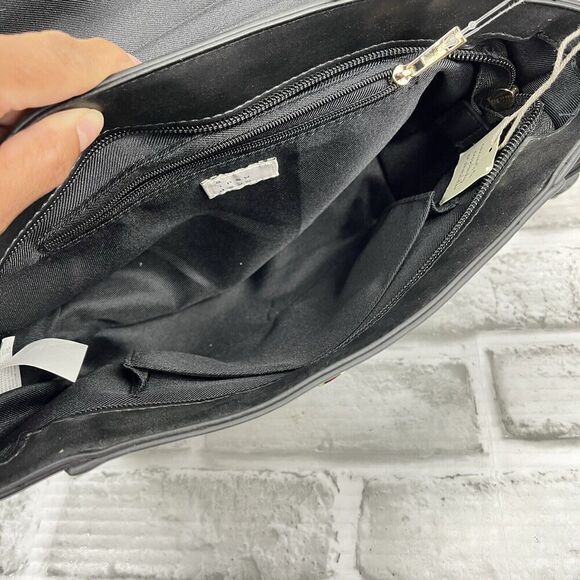 A New Day Black Crossbody Satchel Bag Purse Adjustable Strap and Twilly Scarf - Picture 4 of 13